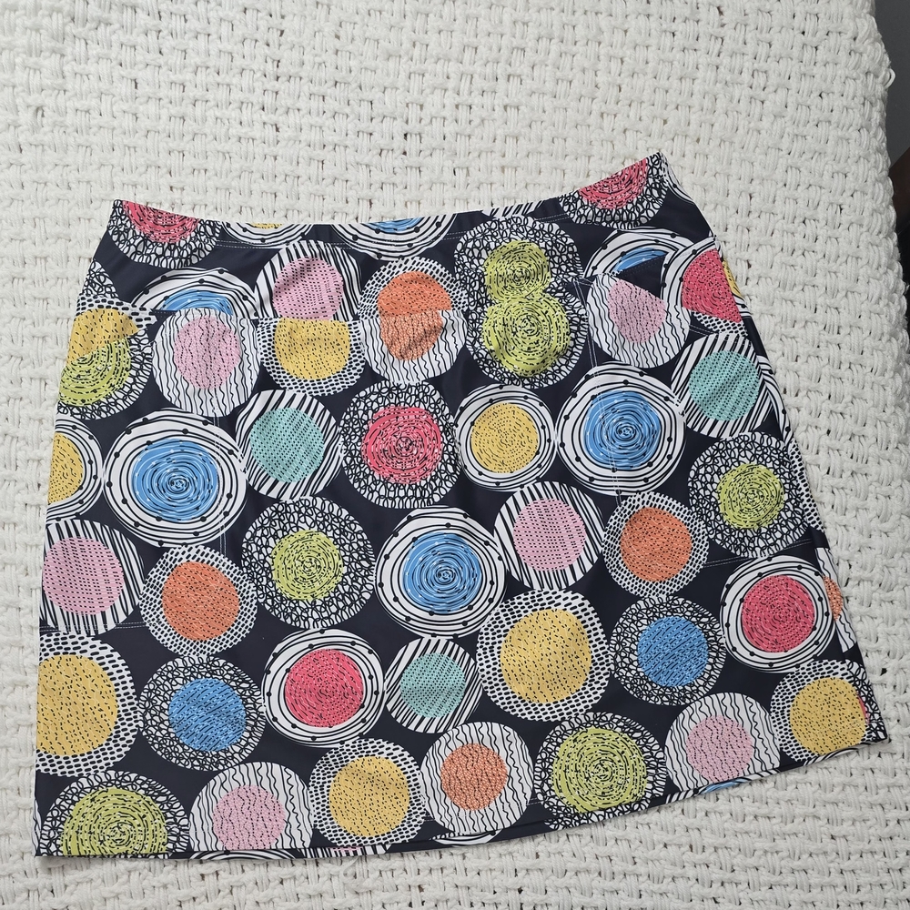 Colorful Circle Patterned Women's Skirt